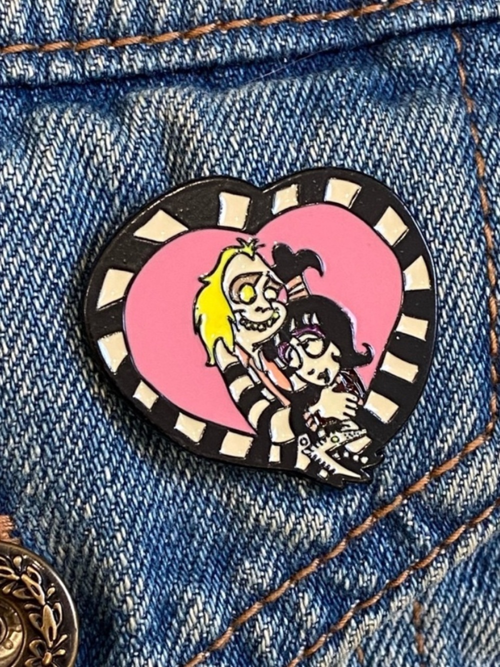 Beetlejuice Enamel Pin